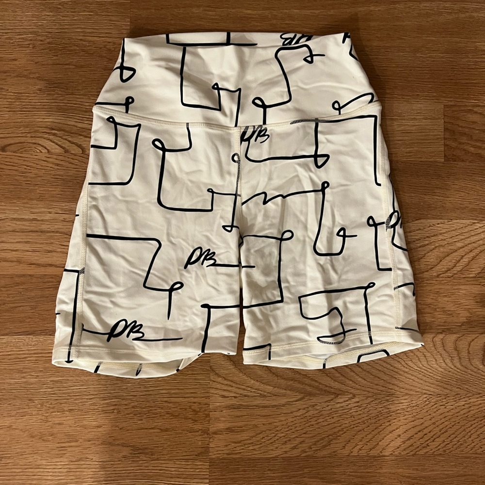 We wore what biker scribble shorts. Never worn.